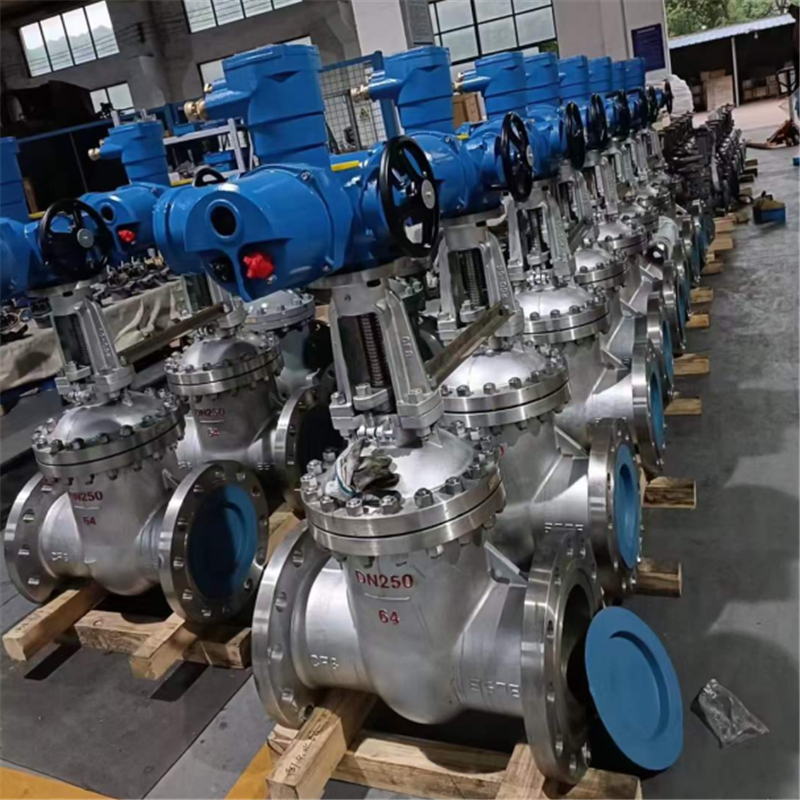 华矿重工一批电动闸阀发往河南焦作